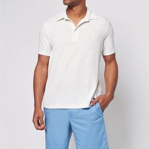 Faherty White Polo Shirt